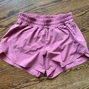 lululemon track that short 5” cherry tint